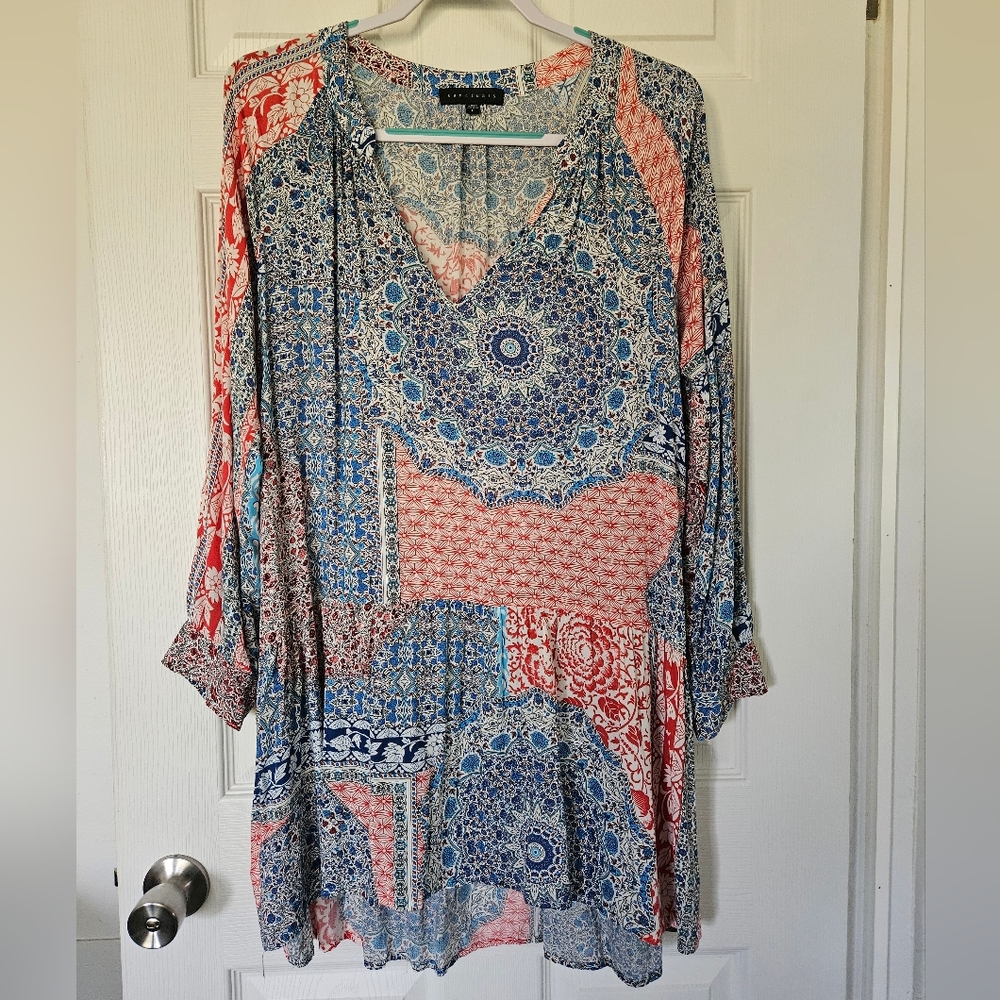Sanctuary Multicolor Patchwork Blouse